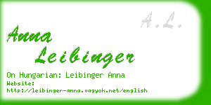 anna leibinger business card